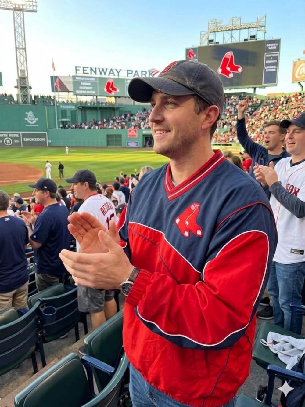 Boston Red Sox Jacket Genuine Merchandise Baseball MLB sport windbreak large NWT